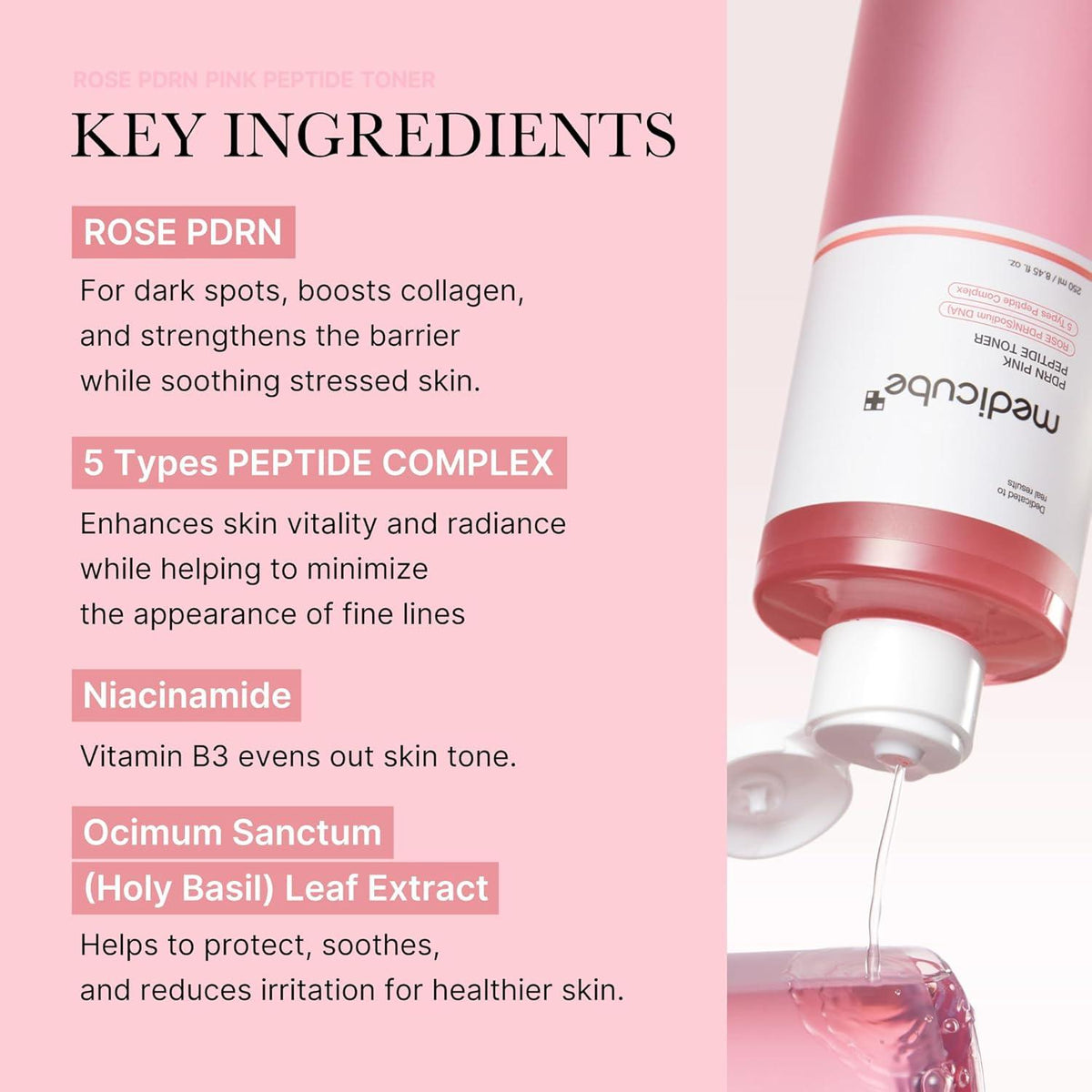 medicube PDRN Pink Cica Soothing Toner 250ml