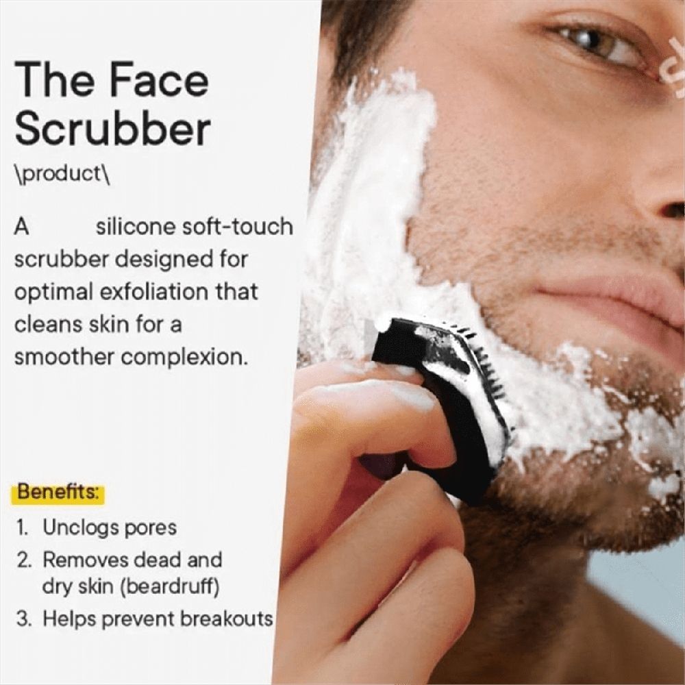 2Pcs Silicone Face Scrubber ,Soft Silicone Cleansing Brush Clean Pores Massage Cleansing C6466