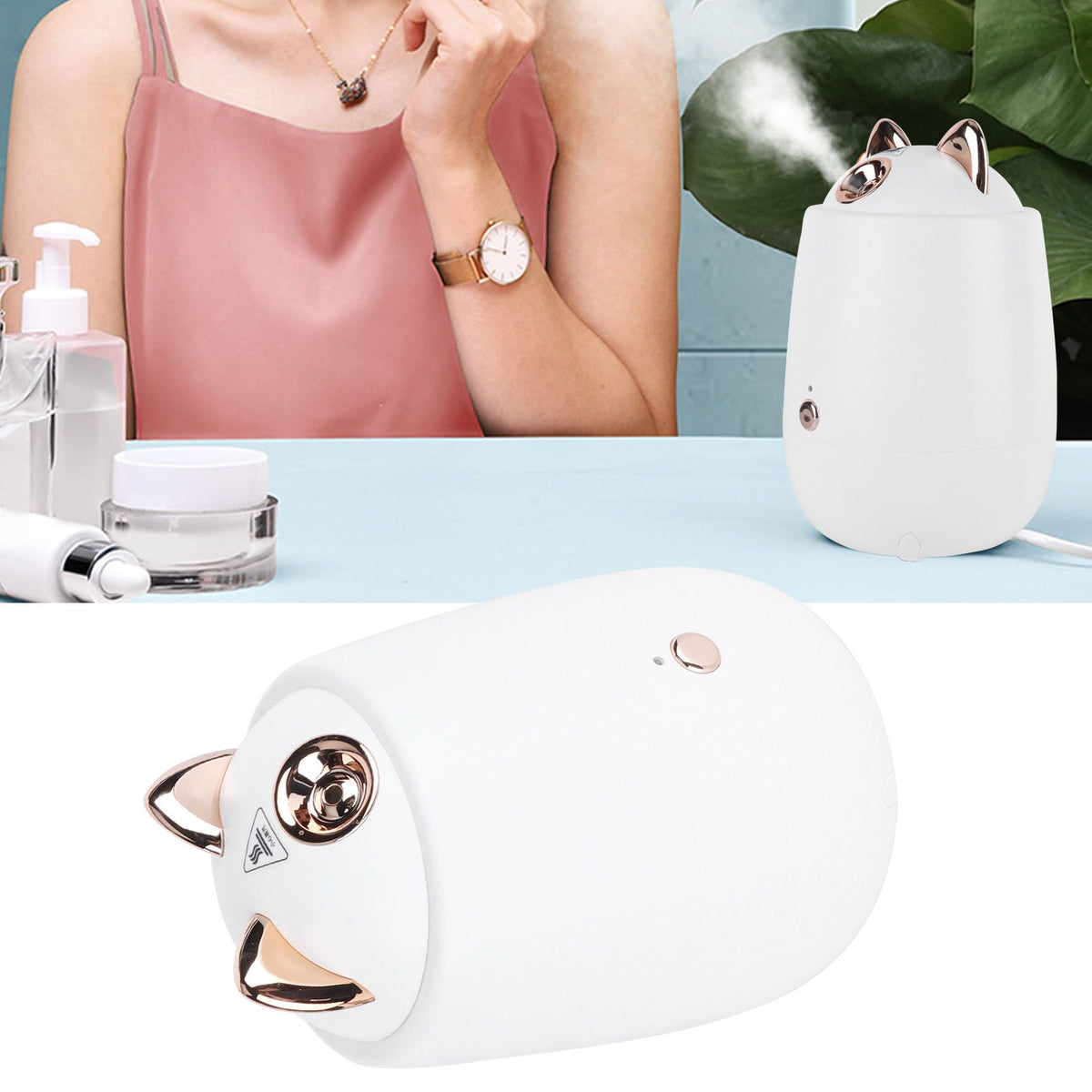 Facial Steamer Portable White Nano Thermal Spray Humidifier Skin Humidifier