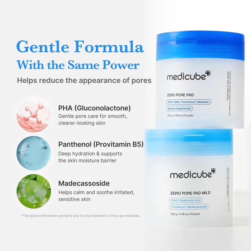medicube Zero Pore Pad Mild 70 Pads